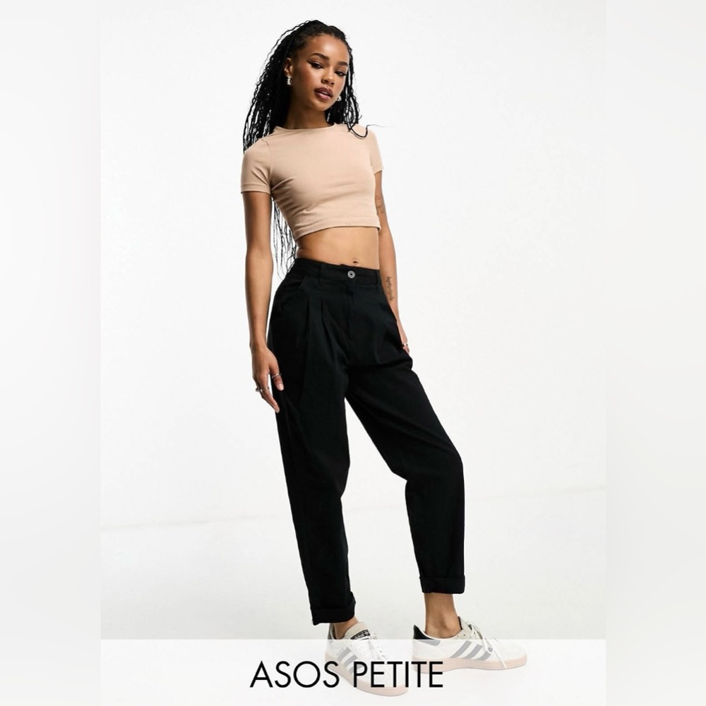 NWOT ASOS Petite Black Chino Pants